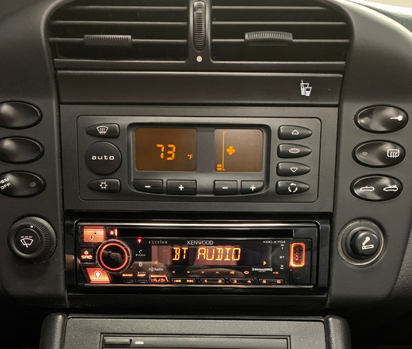 Kenwood single din Porsche 911, 996 986 Radio Upgrade w/CD player bundle