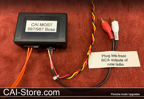CAI MOST BOSE HUR 997 & 987  Basic Porsche Radio Replacement Module